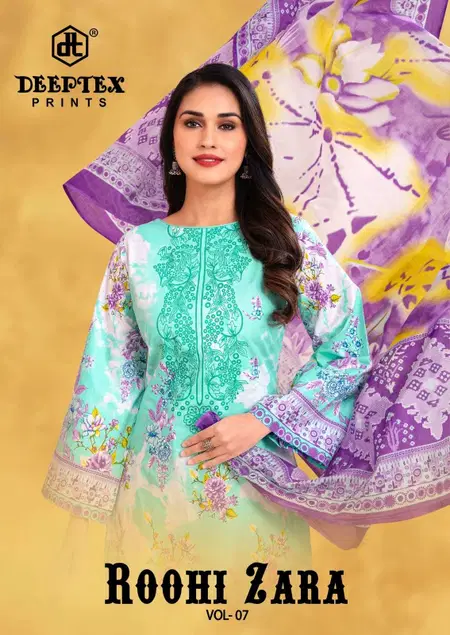 Roohi Zara Vol 7 By Deeptex Cotton Kurti With Bottom Dupatta Wholesalers In India